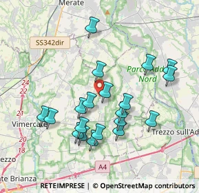 Mappa Via Eugenio Curiel, 20883 Mezzago MB, Italia (3.5755)