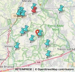 Mappa Via Eugenio Curiel, 20883 Mezzago MB, Italia (4.30429)