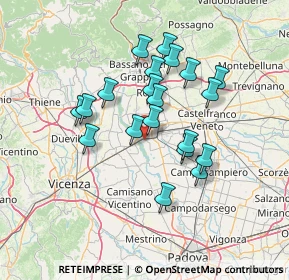 Mappa 35014 Fontaniva PD, Italia (11.954)