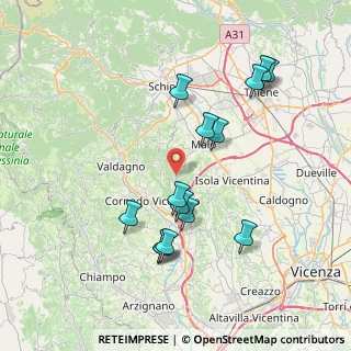 Mappa Via Centro Priabona, 36030 Monte di malo VI, Italia (7.59357)