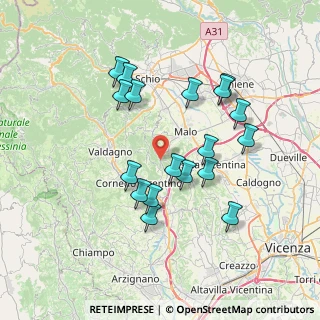 Mappa Via Centro Priabona, 36030 Monte di malo VI, Italia (6.86556)