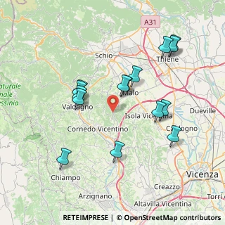 Mappa Via Centro Priabona, 36030 Monte di malo VI, Italia (7.45733)