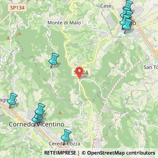 Mappa Via Centro Priabona, 36030 Monte di malo VI, Italia (3.485)