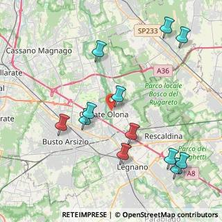 Mappa Via Prospiano, 21050 Marnate VA, Italia (4.61667)