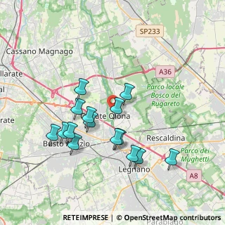 Mappa Via Prospiano, 21050 Marnate VA, Italia (3.48333)