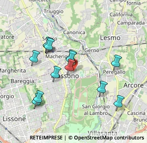 Mappa Via Sant'Antonio, 20853 Biassono MB, Italia (1.72077)