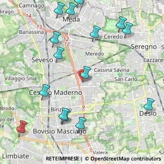Mappa Via Matera, 20031 Cesano Maderno MB, Italia (2.75733)