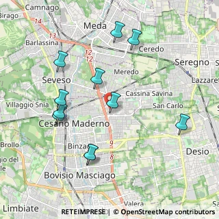 Mappa Via Matera, 20031 Cesano Maderno MB, Italia (2.05818)