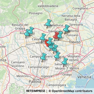 Mappa Via Case Rosse, 31023 Resana TV, Italia (10.87786)