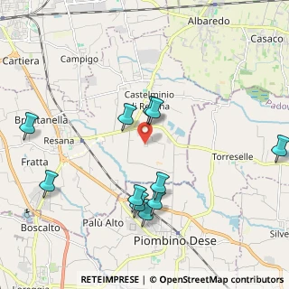 Mappa Via Case Rosse, 31023 Resana TV, Italia (2.12364)