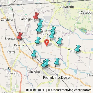 Mappa Via Case Rosse, 31023 Resana TV, Italia (1.73429)