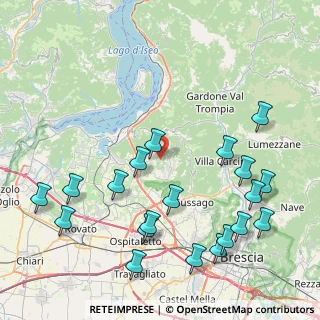 Mappa Via Panoramica, 25040 Monticelli Brusati BS, Italia (9.9915)