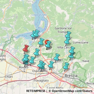 Mappa Via Panoramica, 25040 Monticelli Brusati BS, Italia (7.464)