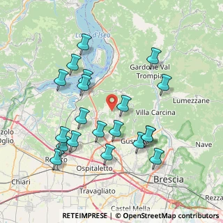Mappa Via Panoramica, 25040 Monticelli Brusati BS, Italia (7.8)