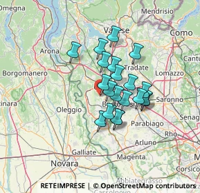 Mappa Via Fermi Enrico, 21017 Samarate VA, Italia (9.653)