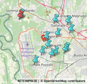 Mappa Via Fermi Enrico, 21017 Samarate VA, Italia (3.80667)