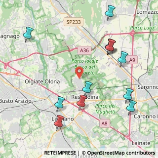 Mappa Rescalda, 20027 Rescaldina MI, Italia (4.92833)