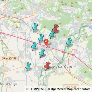 Mappa A4 Torino - Trieste, 24060 Telgate BG, Italia (3.06727)
