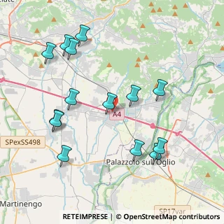 Mappa A4 Torino - Trieste, 24060 Telgate BG, Italia (4.34357)