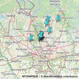 Mappa Via Santa Chiara, 20031 Cesano Maderno MB, Italia (6.07667)