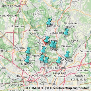 Mappa Via Ombrone, 20031 Cesano Maderno MB, Italia (6.35154)