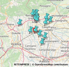 Mappa Stradella dei Gelsi, 35014 Fontaniva PD, Italia (10.852)