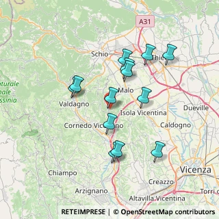 Mappa Via Pl, 36030 Monte di malo VI, Italia (6.54154)