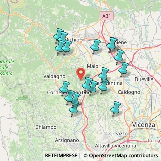 Mappa Via Pl, 36030 Monte di malo VI, Italia (6.82333)