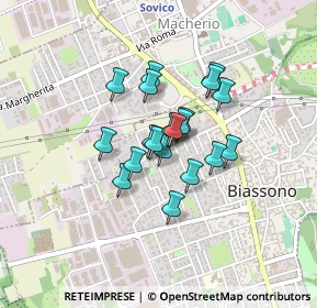 Mappa Via Alberto da Giussano, 20853 Biassono MB, Italia (0.2765)