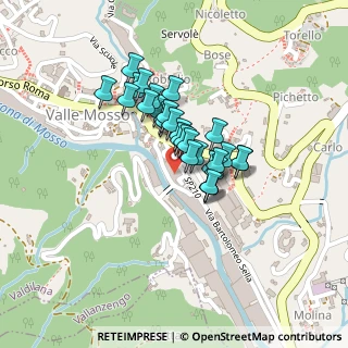 Mappa Via Bartolomeo Sella, 13825 Valle Mosso BI, Italia (0.13448)