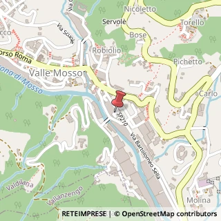 Mappa Via Bartolomeo Sella, 116, 13825 Valle Mosso, Biella (Piemonte)