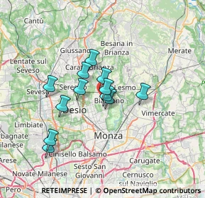 Mappa Via Pietro Mascagni, 20853 Biassono MB, Italia (5.19333)