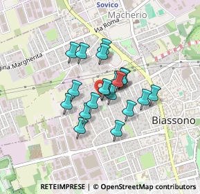Mappa Via Gioacchino Rossini, 20853 Biassono MB, Italia (0.2855)