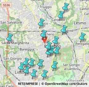 Mappa Via Gioacchino Rossini, 20853 Biassono MB, Italia (2.177)