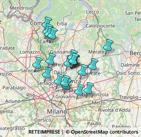 Mappa Via Gioacchino Rossini, 20853 Biassono MB, Italia (10.1395)