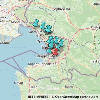 Mappa Via Giorgio Ventura, 34149 Trieste TS, Italia (7.51714)