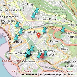 Mappa Via Giorgio Ventura, 34149 Trieste TS, Italia (1.1615)