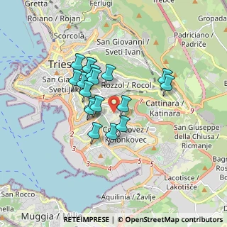Mappa Via Giorgio Ventura, 34149 Trieste TS, Italia (1.33778)