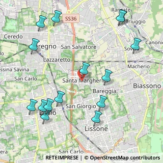 Mappa Via Don Lorenzo Milani, 20851 Santa Margherita MB, Italia (2.59133)