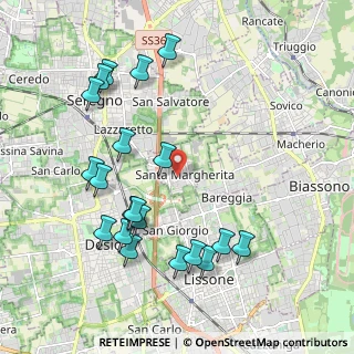 Mappa Via Don Lorenzo Milani, 20851 Santa Margherita MB, Italia (2.22)