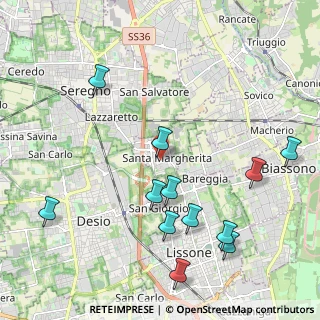 Mappa Via Don Lorenzo Milani, 20851 Santa Margherita MB, Italia (2.395)