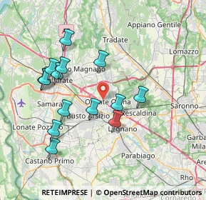 Mappa Via Pietro Micca, 21057 Olgiate Olona VA, Italia (7.29286)