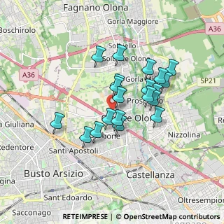 Mappa Via Pietro Micca, 21057 Olgiate Olona VA, Italia (1.411)