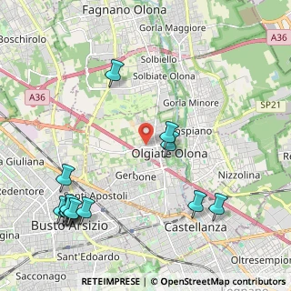 Mappa Via Pietro Micca, 21057 Olgiate Olona VA, Italia (2.68462)