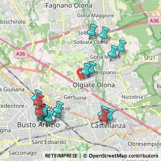 Mappa Via Pietro Micca, 21057 Olgiate Olona VA, Italia (2.43105)