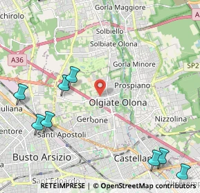 Mappa Via Pietro Micca, 21057 Olgiate Olona VA, Italia (3.33167)