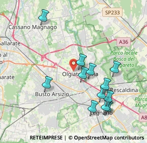 Mappa Via Pietro Micca, 21057 Olgiate Olona VA, Italia (3.92333)