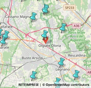 Mappa Via Pietro Micca, 21057 Olgiate Olona VA, Italia (6.6455)