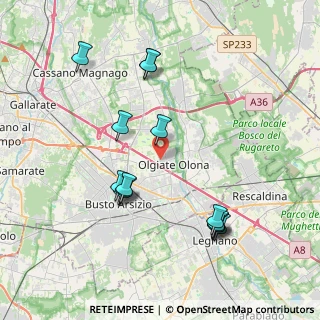 Mappa Via Pietro Micca, 21057 Olgiate Olona VA, Italia (4.06429)