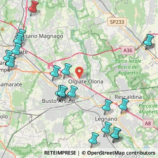 Mappa Via Pietro Micca, 21057 Olgiate Olona VA, Italia (6.0165)
